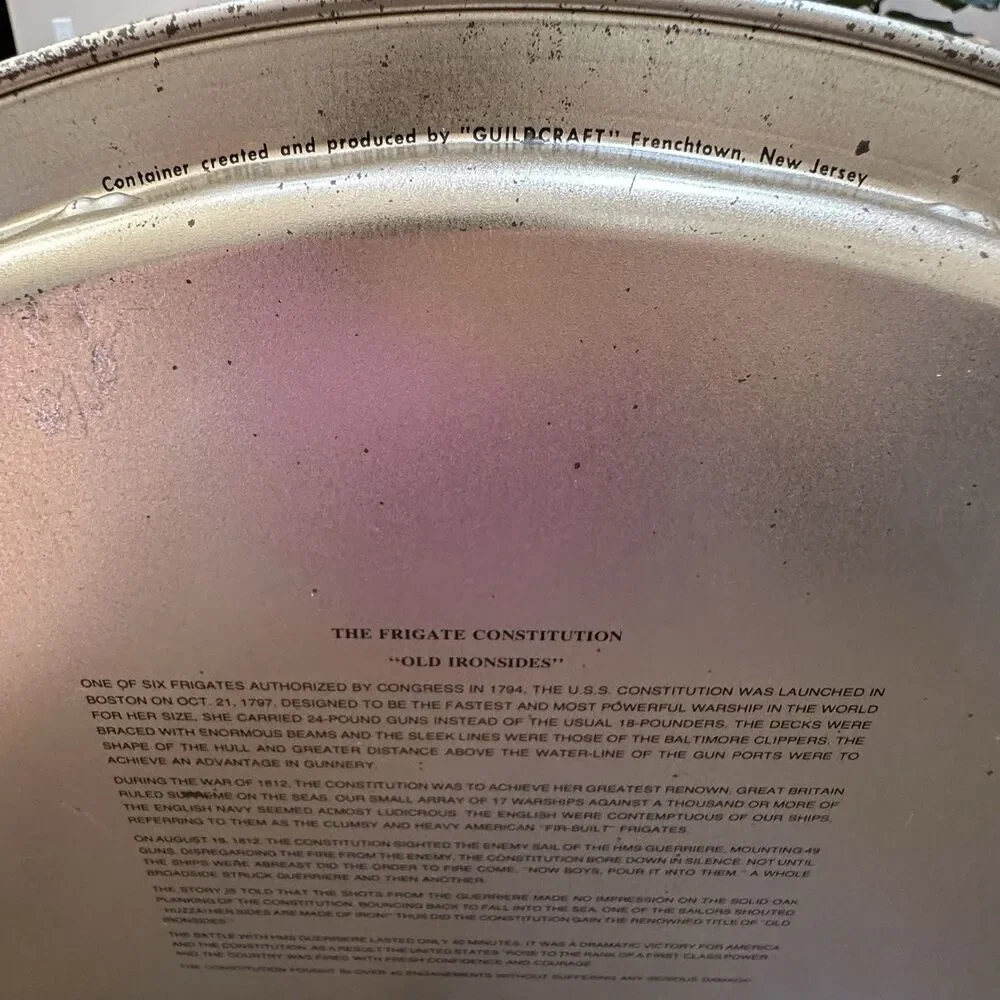 1976 Bicentennial Tray Set – Constellation & Old Ironsides Nautical Decor